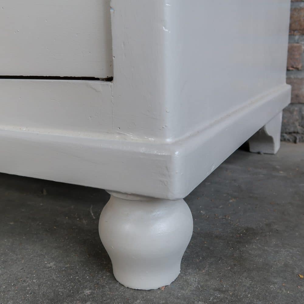 Eendeurs taupe vitrinekast - Afbeelding 8
