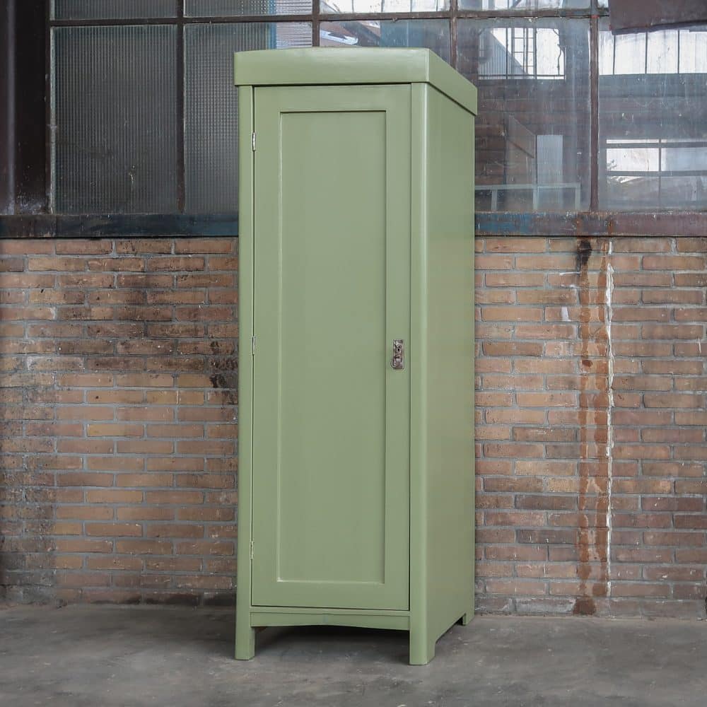 Groene eendeurs linnenkast - Afbeelding 2