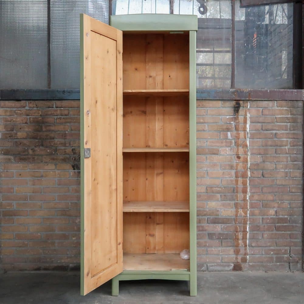 Groene eendeurs linnenkast - Afbeelding 3