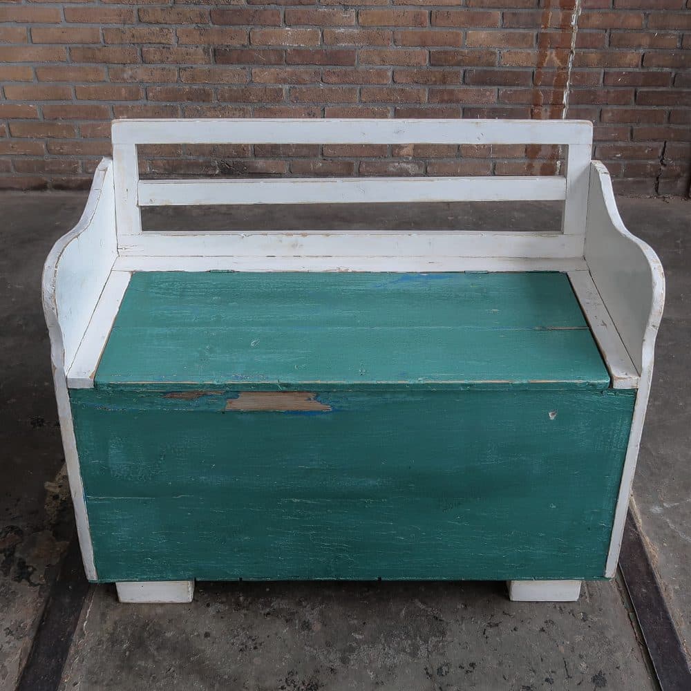 Brocante kinderbankje - Afbeelding 4
