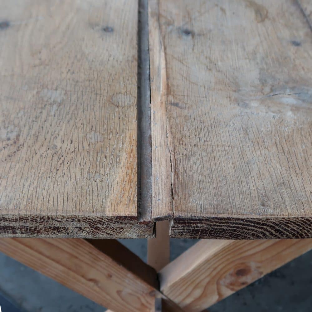 Brocante kruispoot tafel - Afbeelding 5