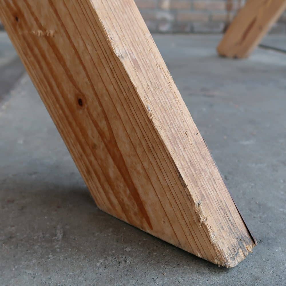 Brocante kruispoot tafel - Afbeelding 8