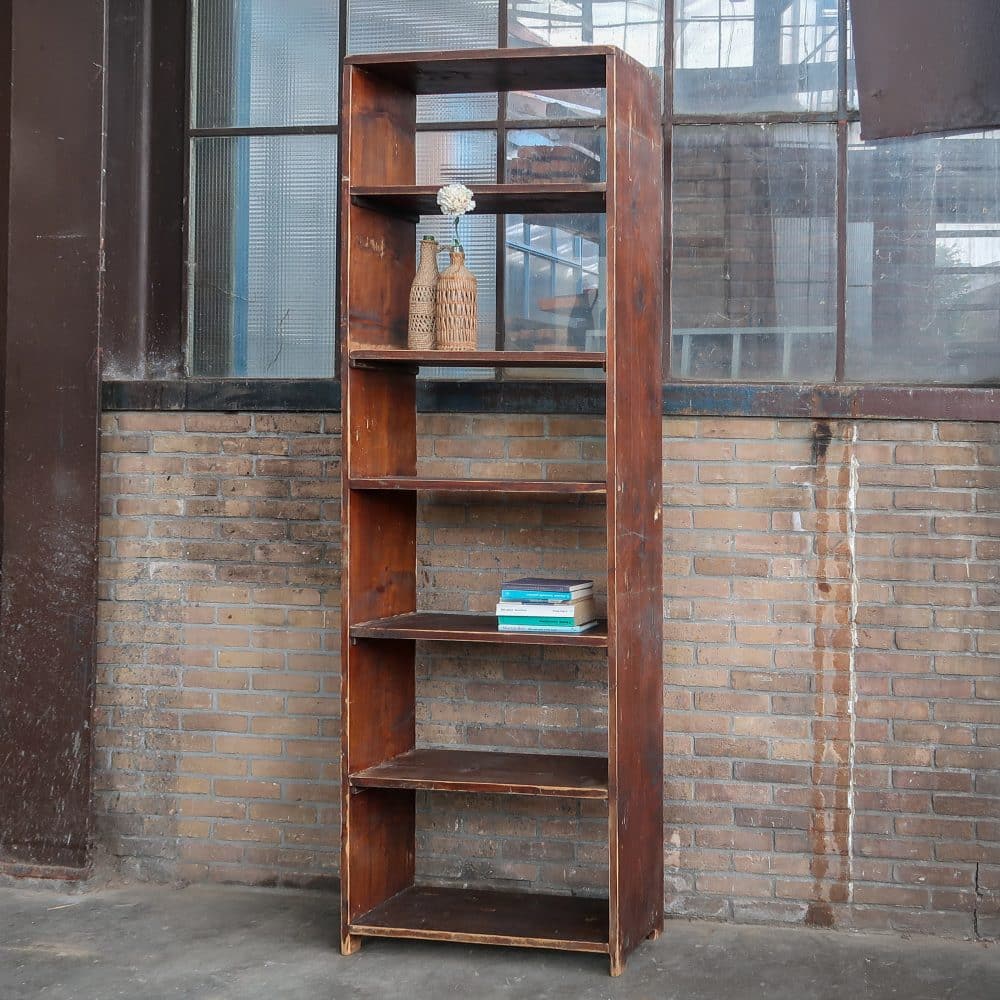 Hoge brocante boekenkast - Afbeelding 2