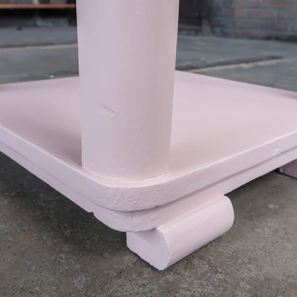 Roze brocante tafeltje - Afbeelding 7