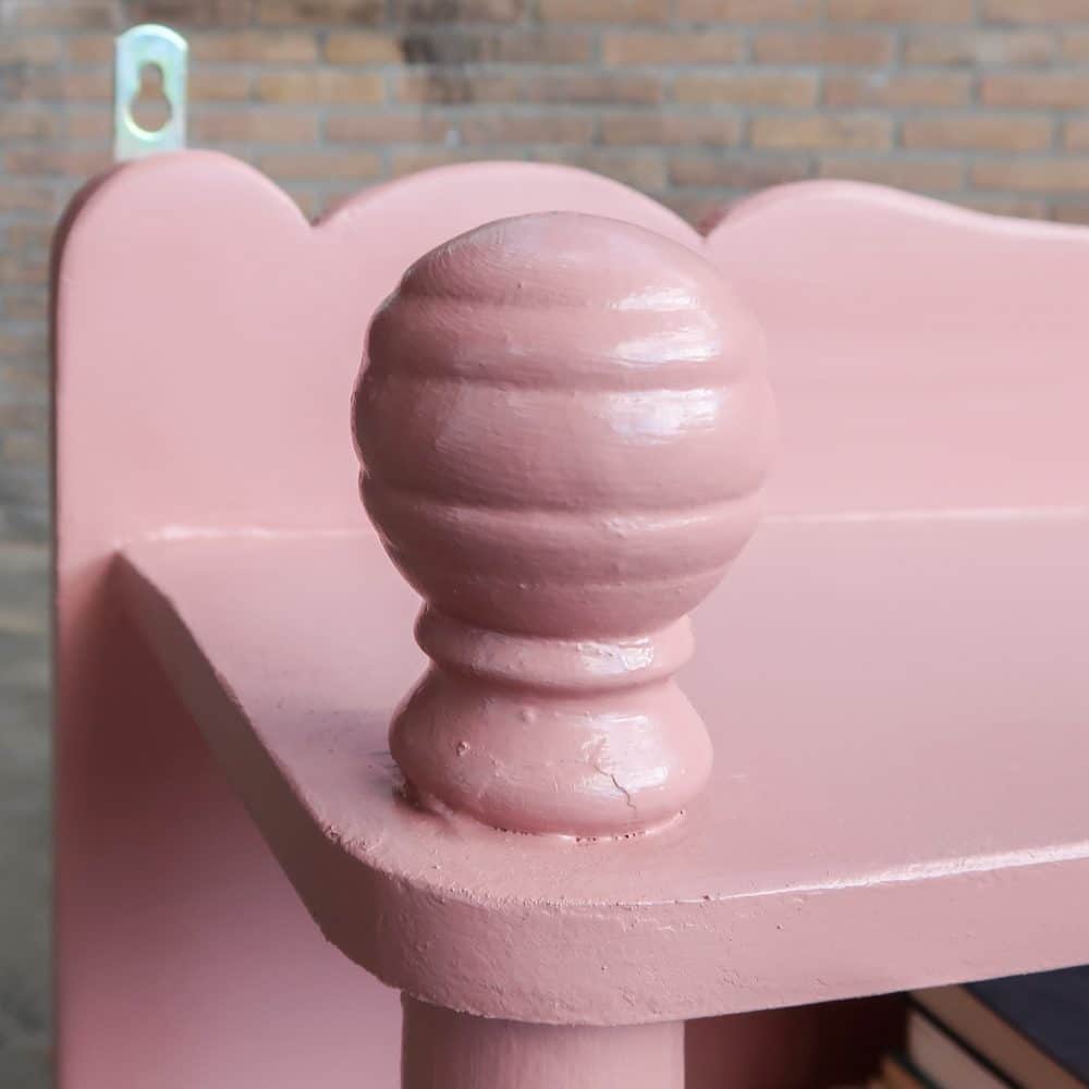 Brocante roze hangkast - Afbeelding 2