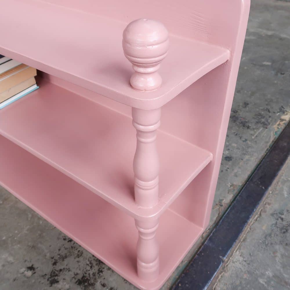 Brocante roze hangkast - Afbeelding 4