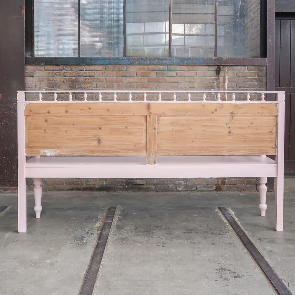 Brocante roze bank - Afbeelding 9