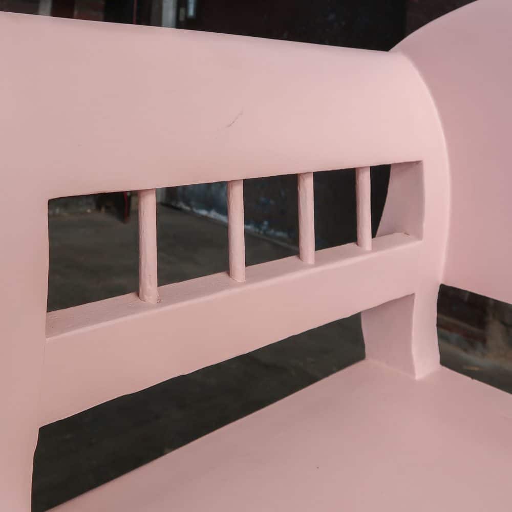 Brocante roze bank - Afbeelding 5