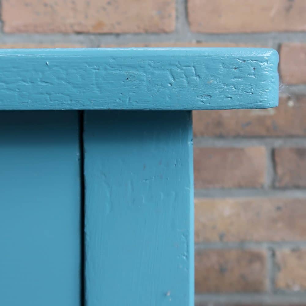 Brocante blauwe sidetable - Afbeelding 5