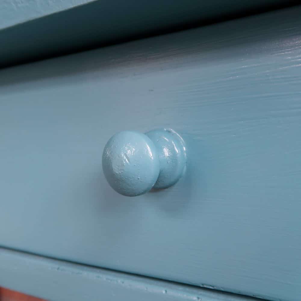 Brocante blauwe sidetable - Afbeelding 6