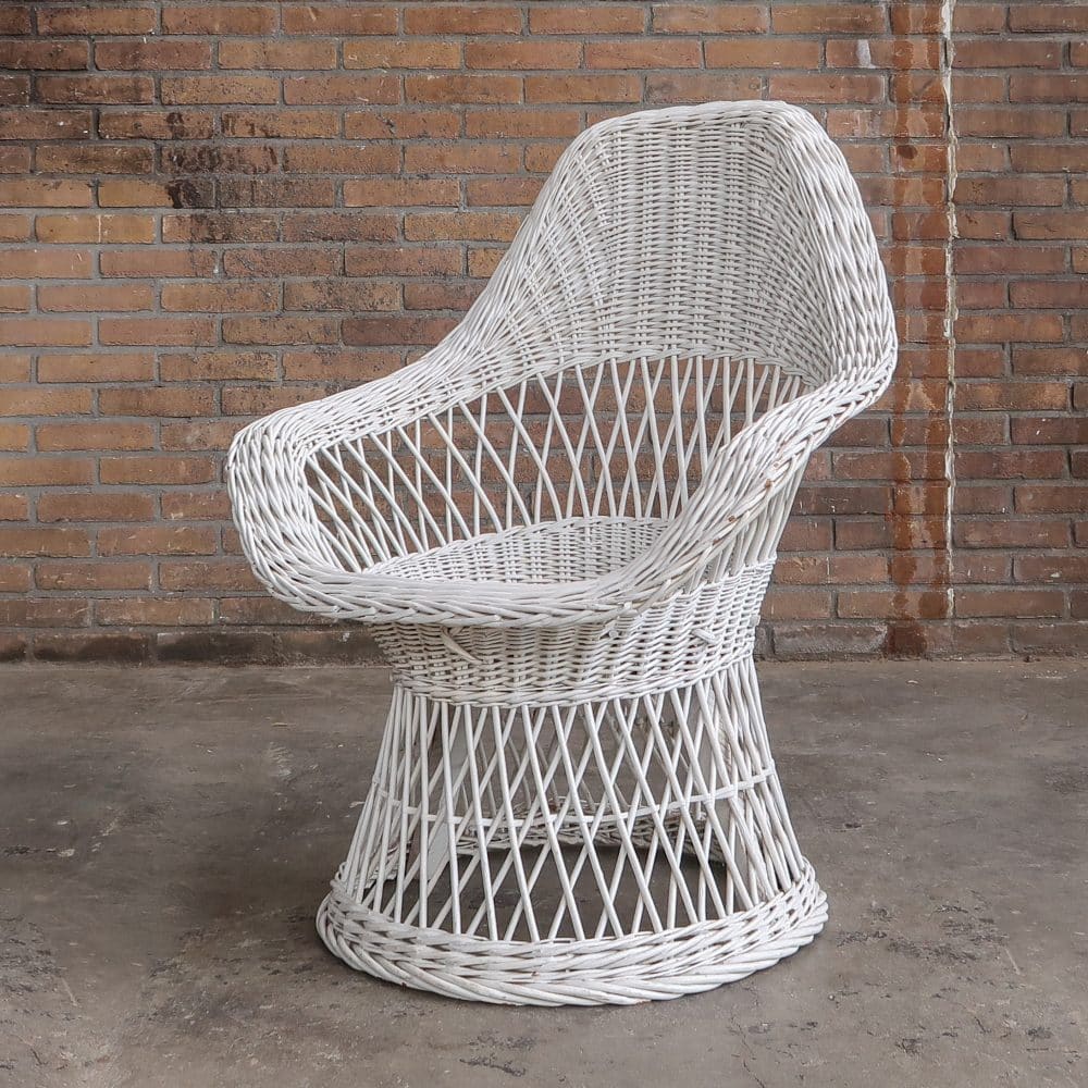 Vintage rotan stoel - Afbeelding 2