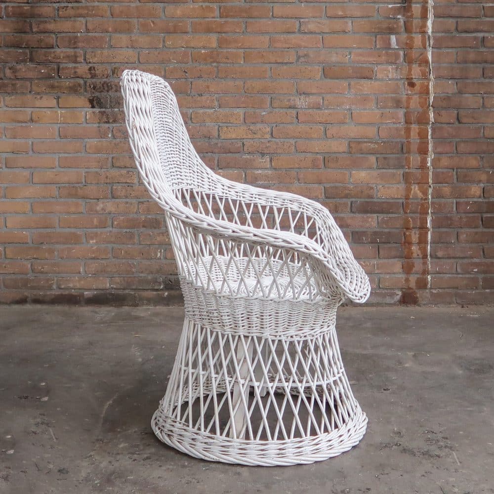 Vintage rotan stoel - Afbeelding 3