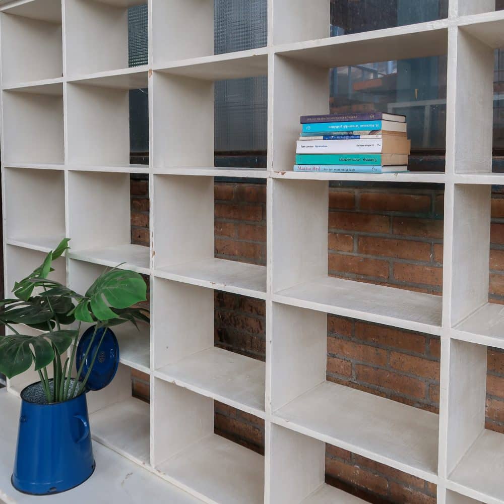 Brocante houten vakkenkast - Afbeelding 3
