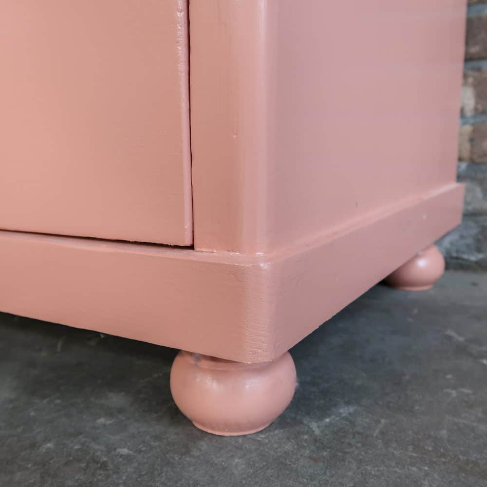 Roze eendeurs vitrinekast - Afbeelding 9