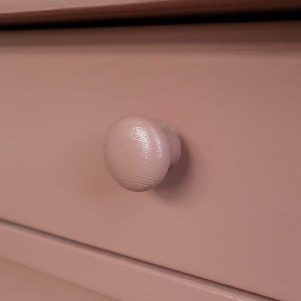 Brocante roze dressoir - Afbeelding 6