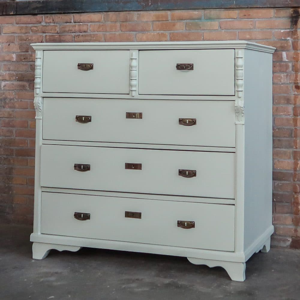 Grote brocante ladekast - Afbeelding 2