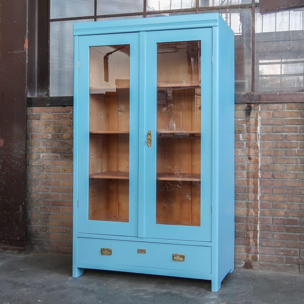 Brocante vitrinekast - Afbeelding 2