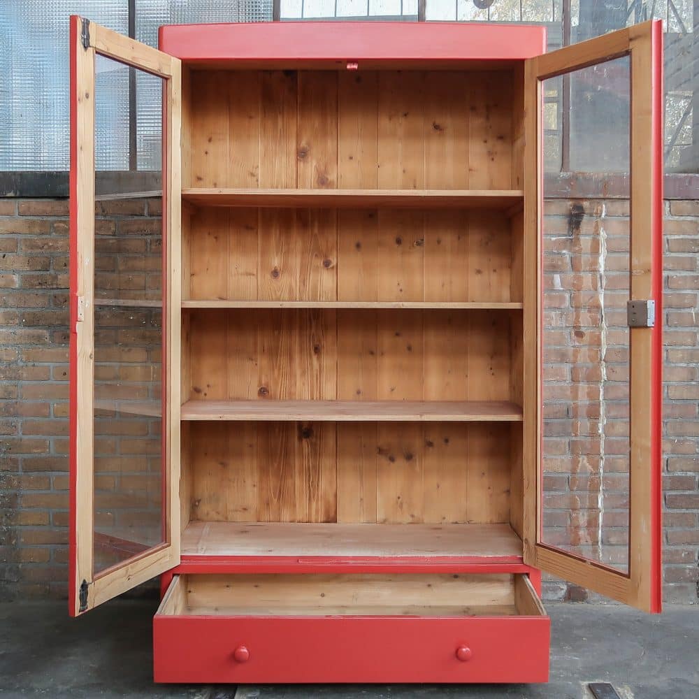 Brocante vitrinekast - Afbeelding 3