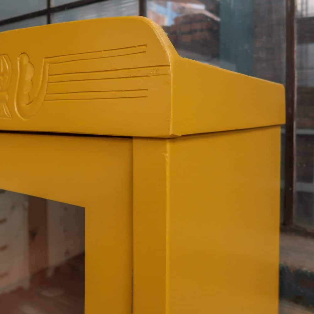 Brocante eendeurs vitrinekast - Afbeelding 5