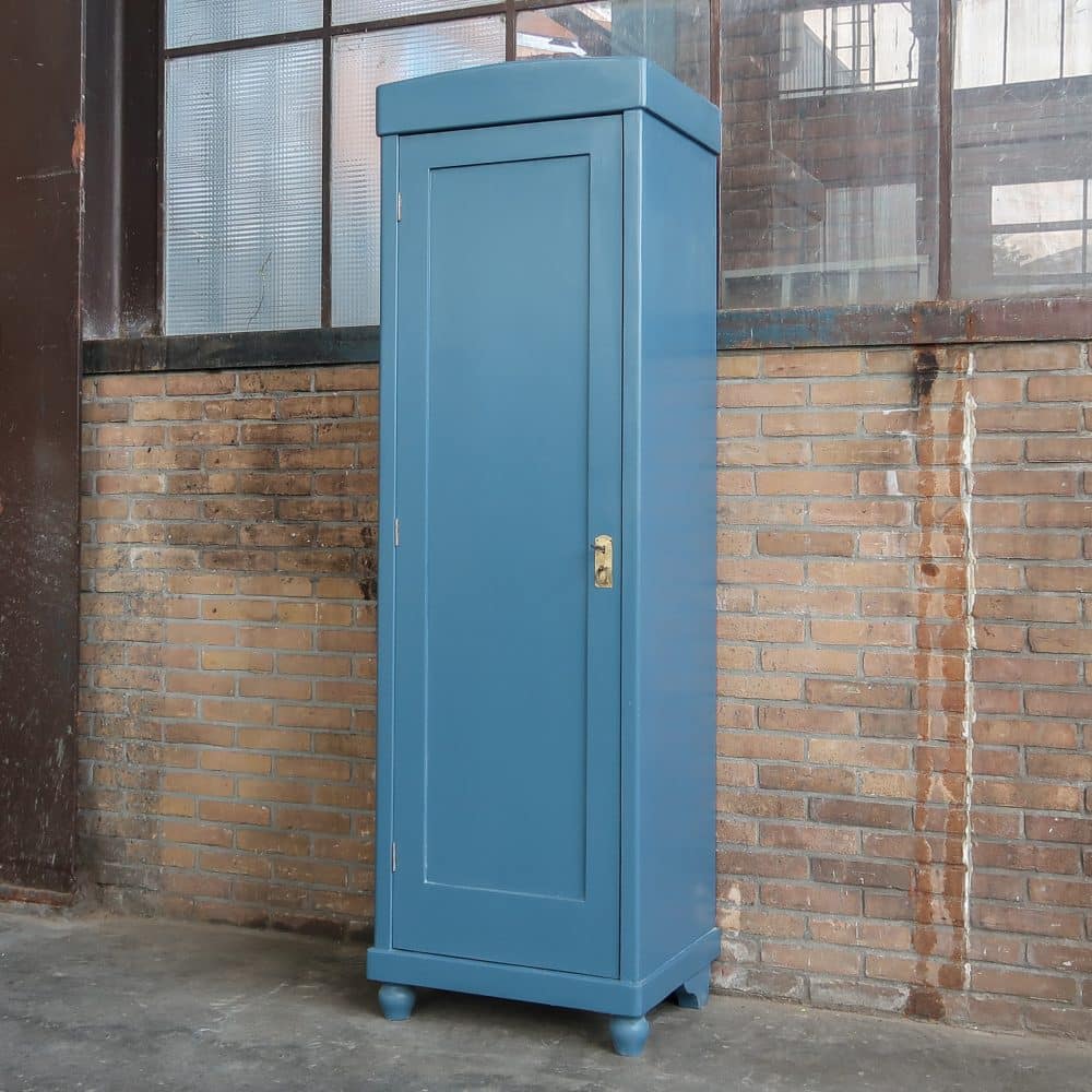 Blauwe eendeurs linnenkast - Afbeelding 2
