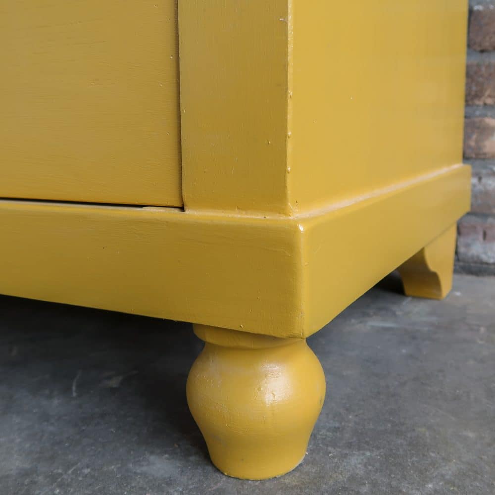 Brocante eendeurs vitrinekast - Afbeelding 8