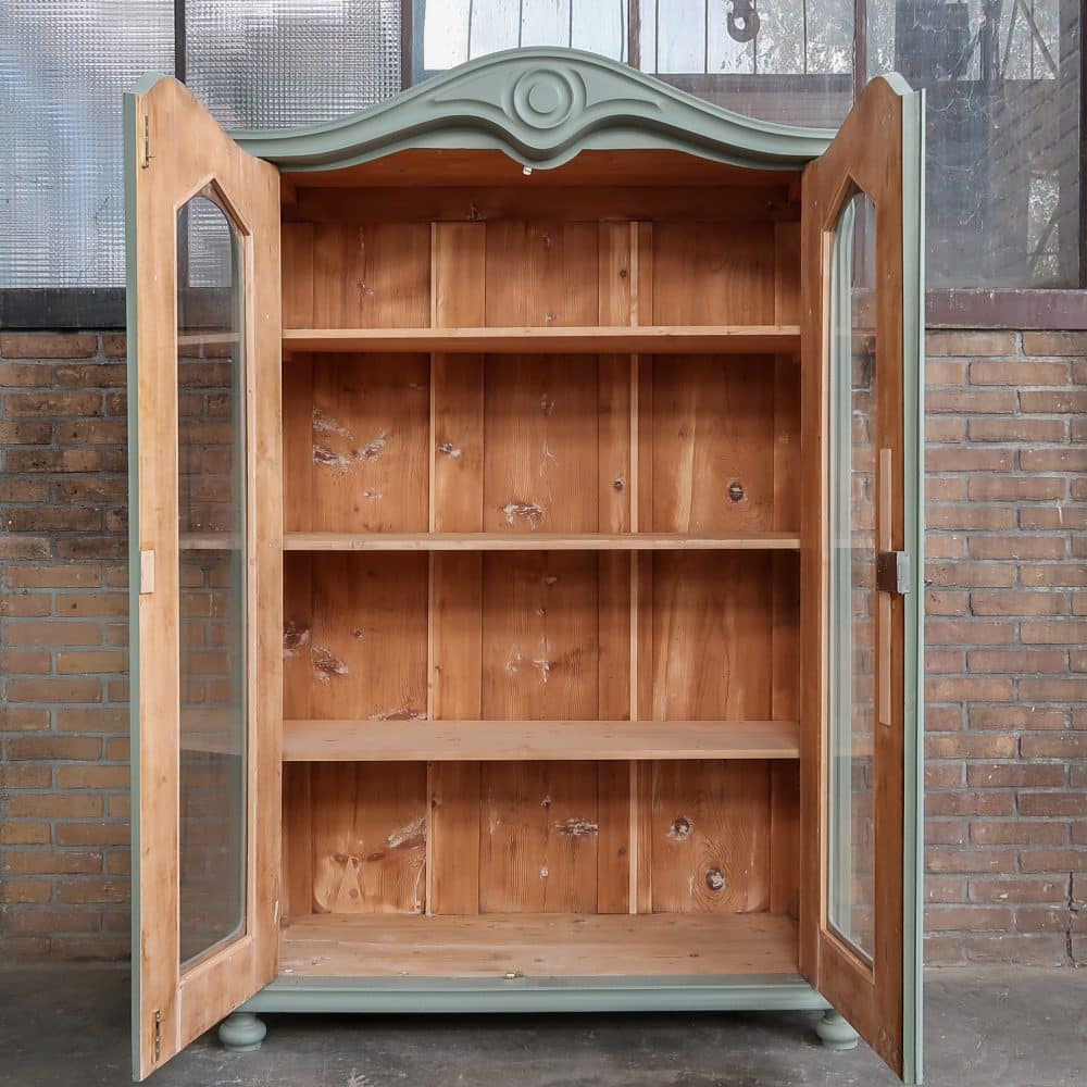Brocante vitrinekast - Afbeelding 3