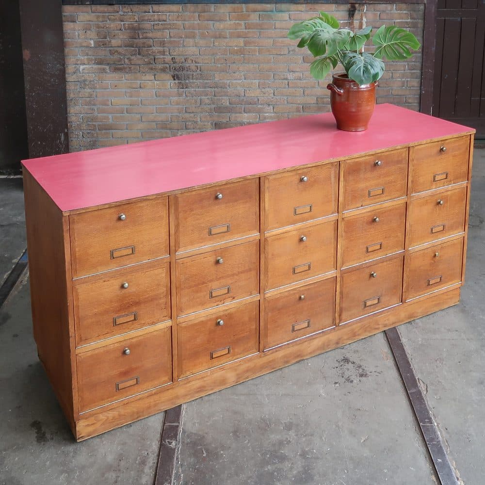 Vintage kleppenkast - tweezijdig - Afbeelding 4