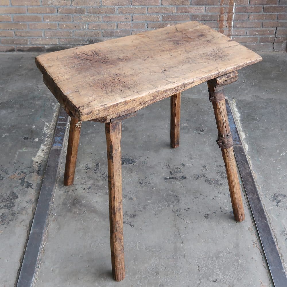 Houten slachttafeltje - Afbeelding 2