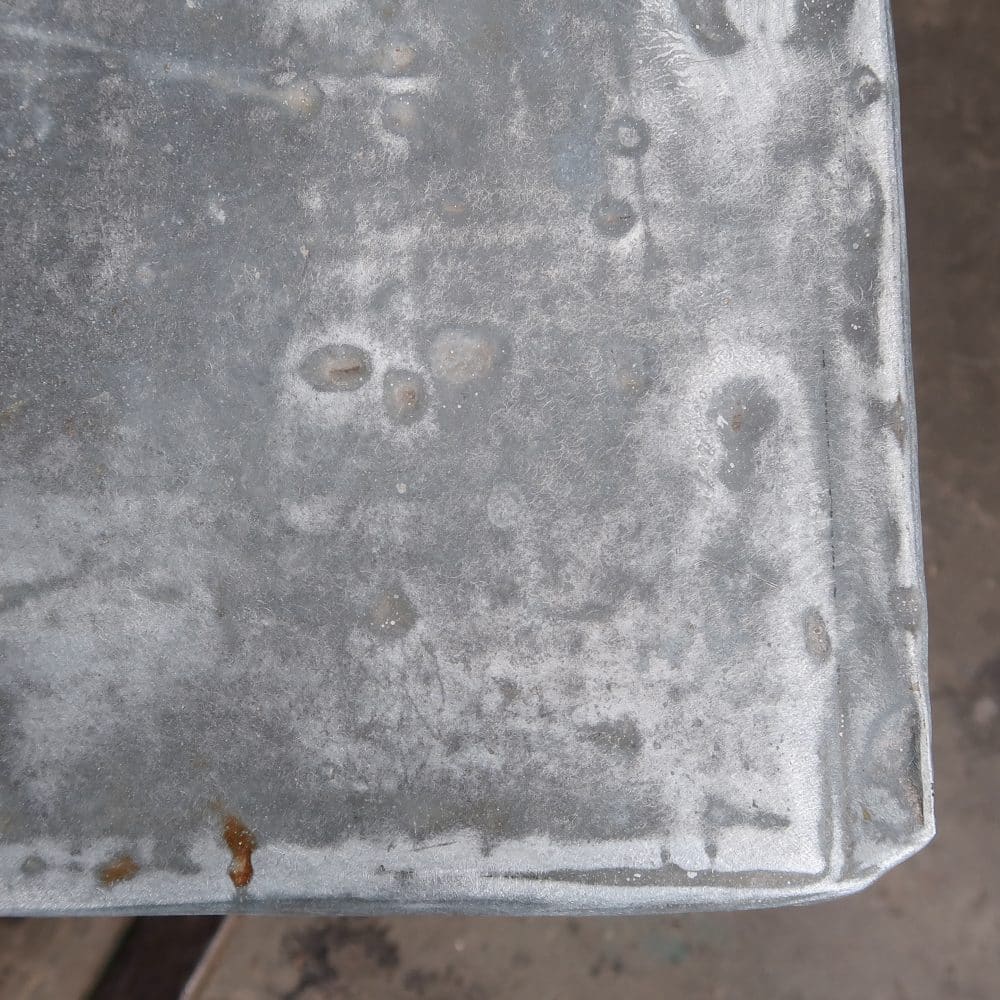 Brocante tafel met zinken blad - Afbeelding 5