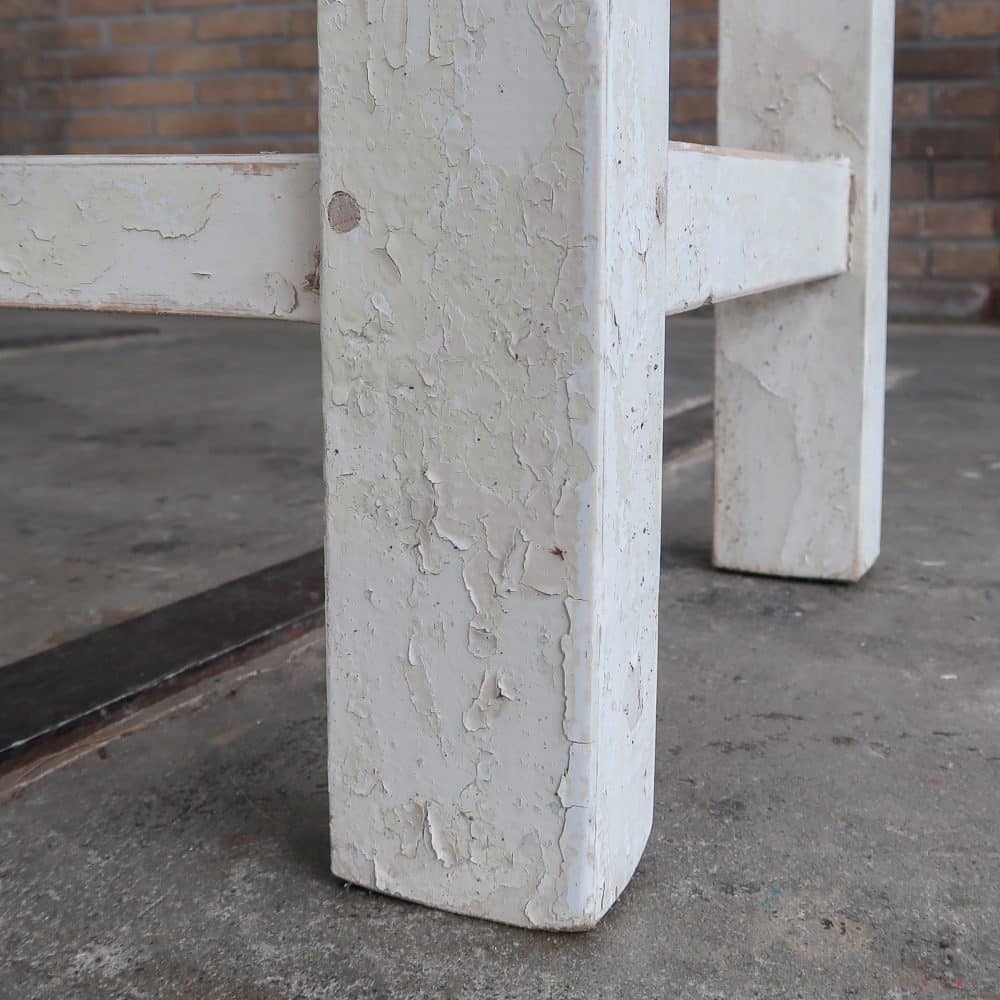 Brocante tafel met zinken blad - Afbeelding 8