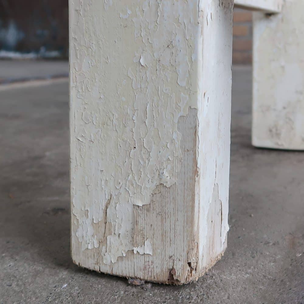 Brocante tafel met zinken blad - Afbeelding 7