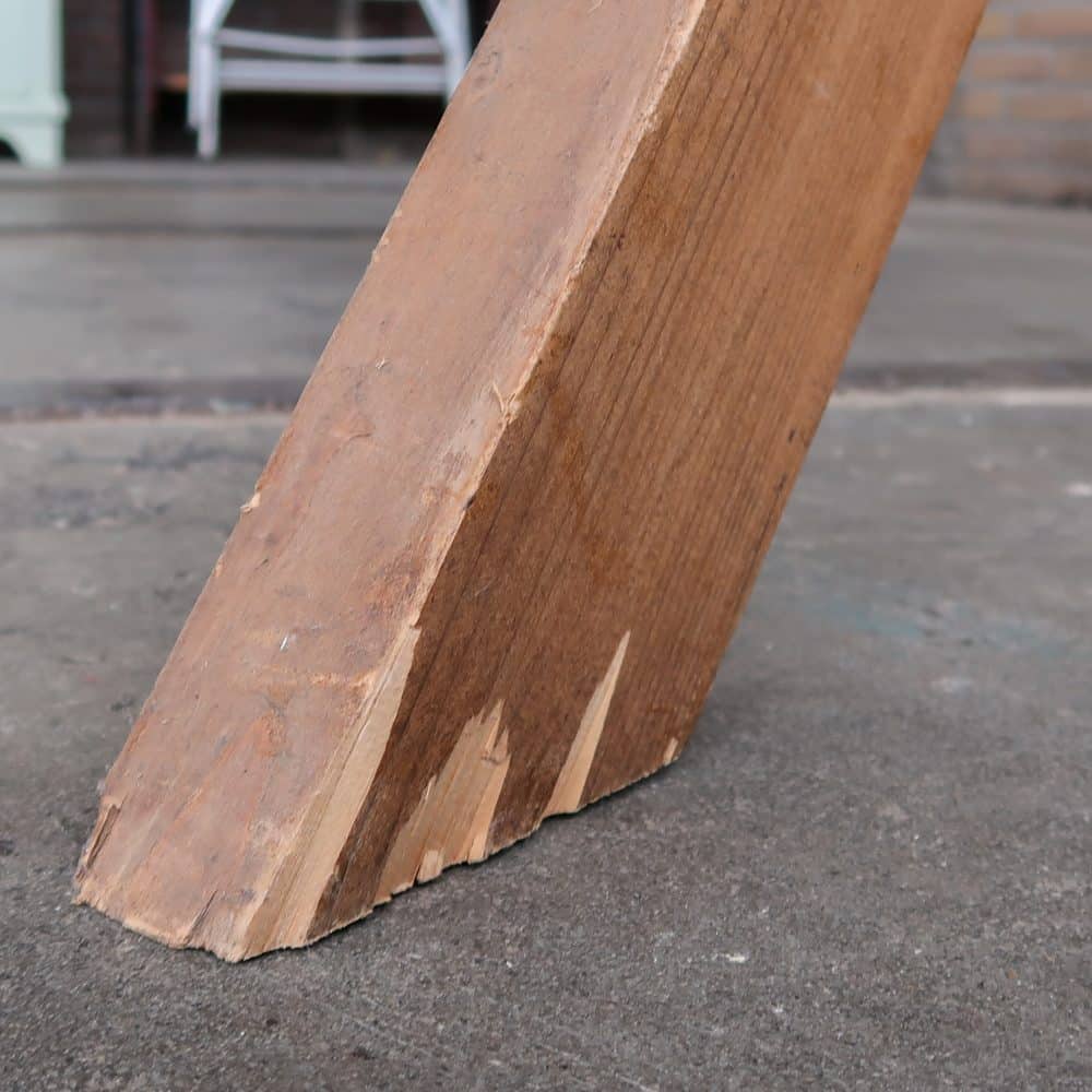 Houten kruispoot werktafel - Afbeelding 8