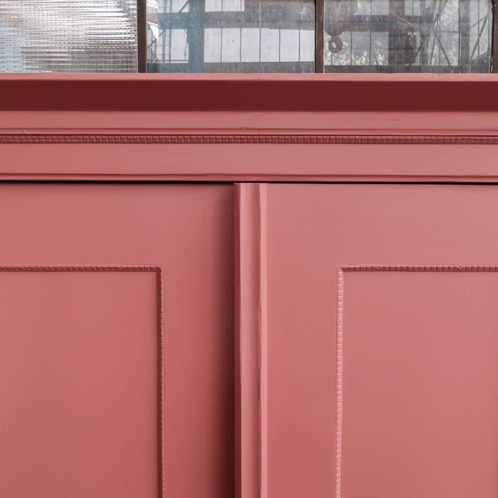 Brocante oud roze linnenkast - Afbeelding 4