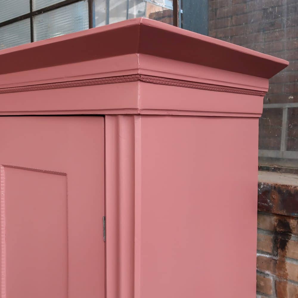 Brocante oud roze linnenkast - Afbeelding 5