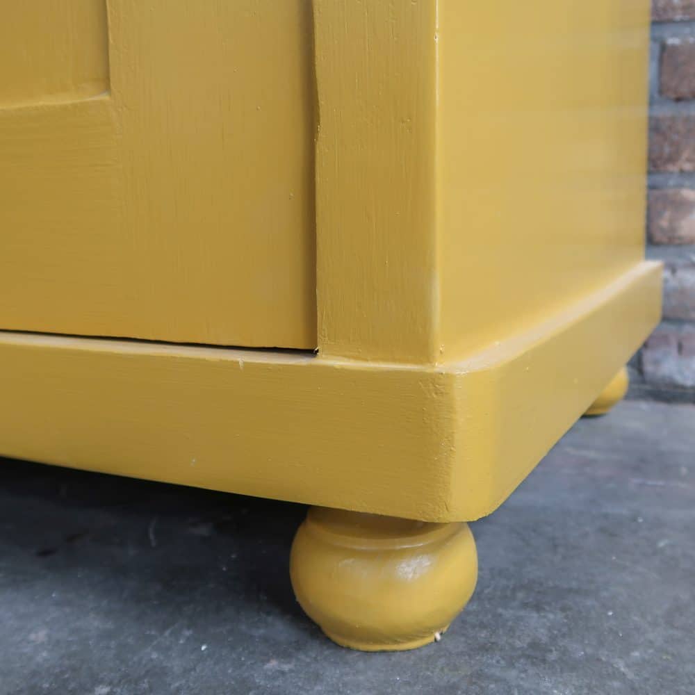 Brocante eendeurs linnenkast - Afbeelding 8