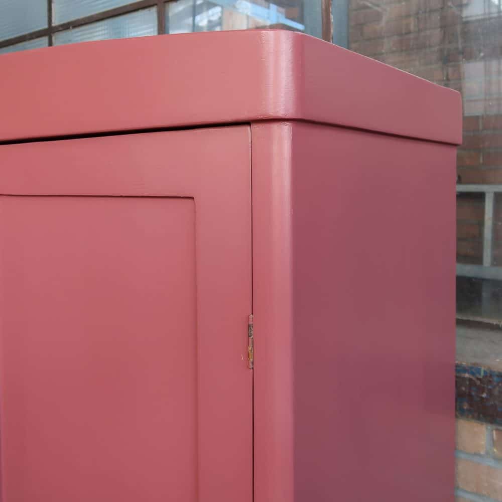Brocante oud roze linnenkast - Afbeelding 5