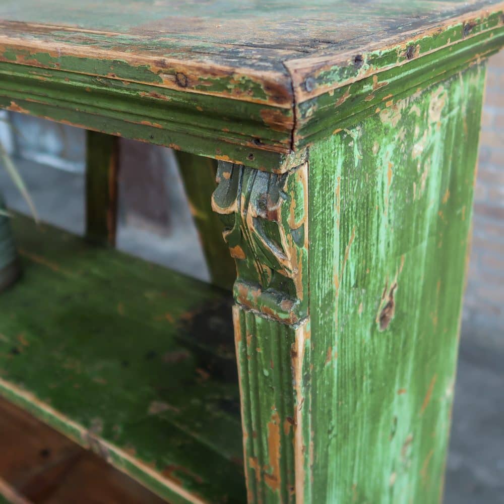 Brocante boekenrek met lades - Afbeelding 4