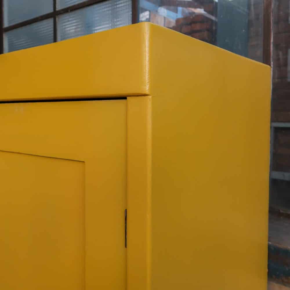 Brocante eendeurs linnenkast - Afbeelding 5