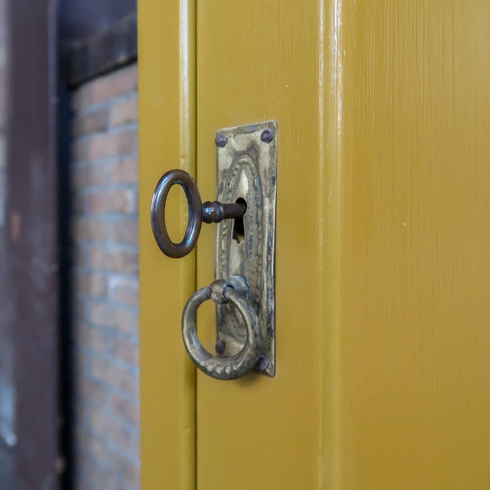 Brocante eendeurs linnenkast - Afbeelding 7