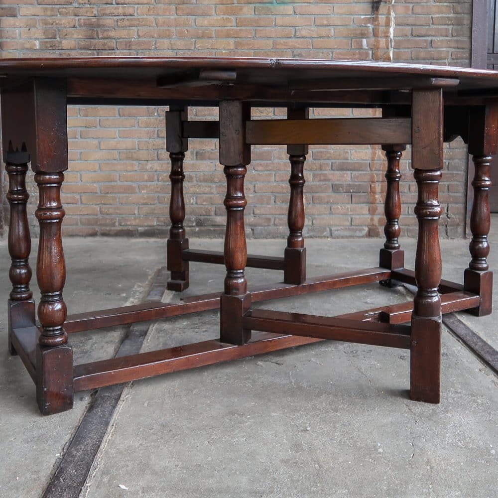 Antieke hangoortafel - Afbeelding 8