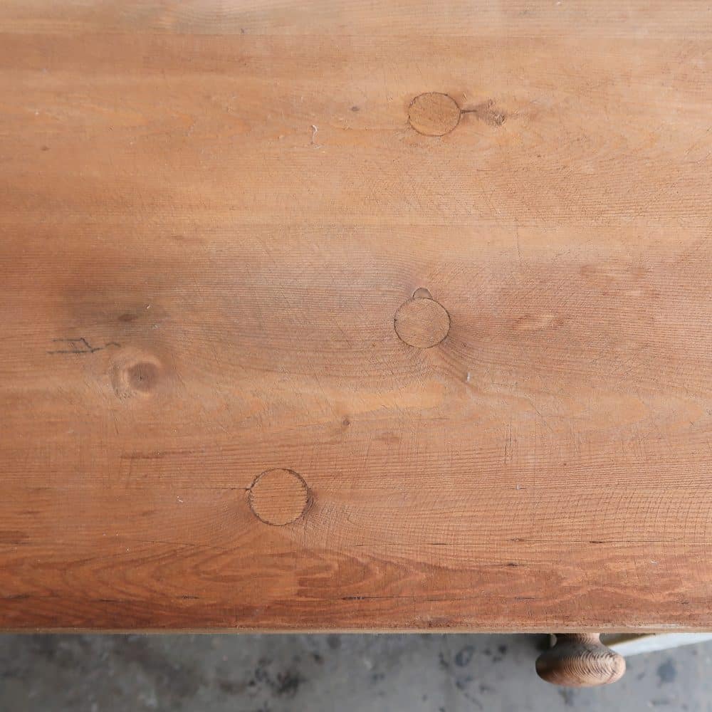 Brocante tafeltje met uitschuifbare plank - Afbeelding 5