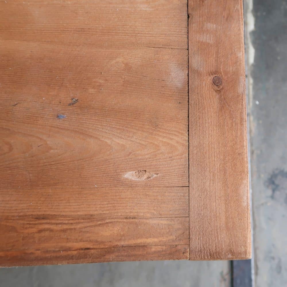 Brocante tafeltje met uitschuifbare plank - Afbeelding 6