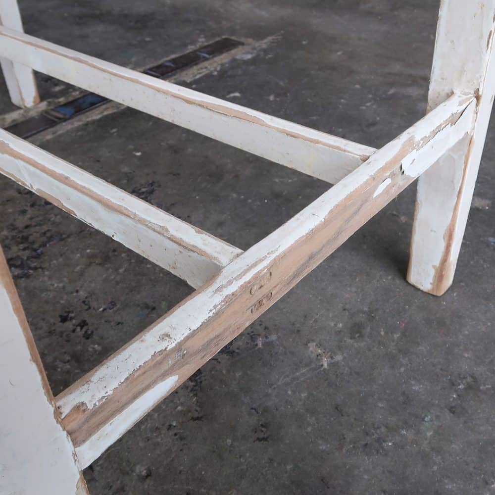 Brocante tafeltje met uitschuifbare plank - Afbeelding 7