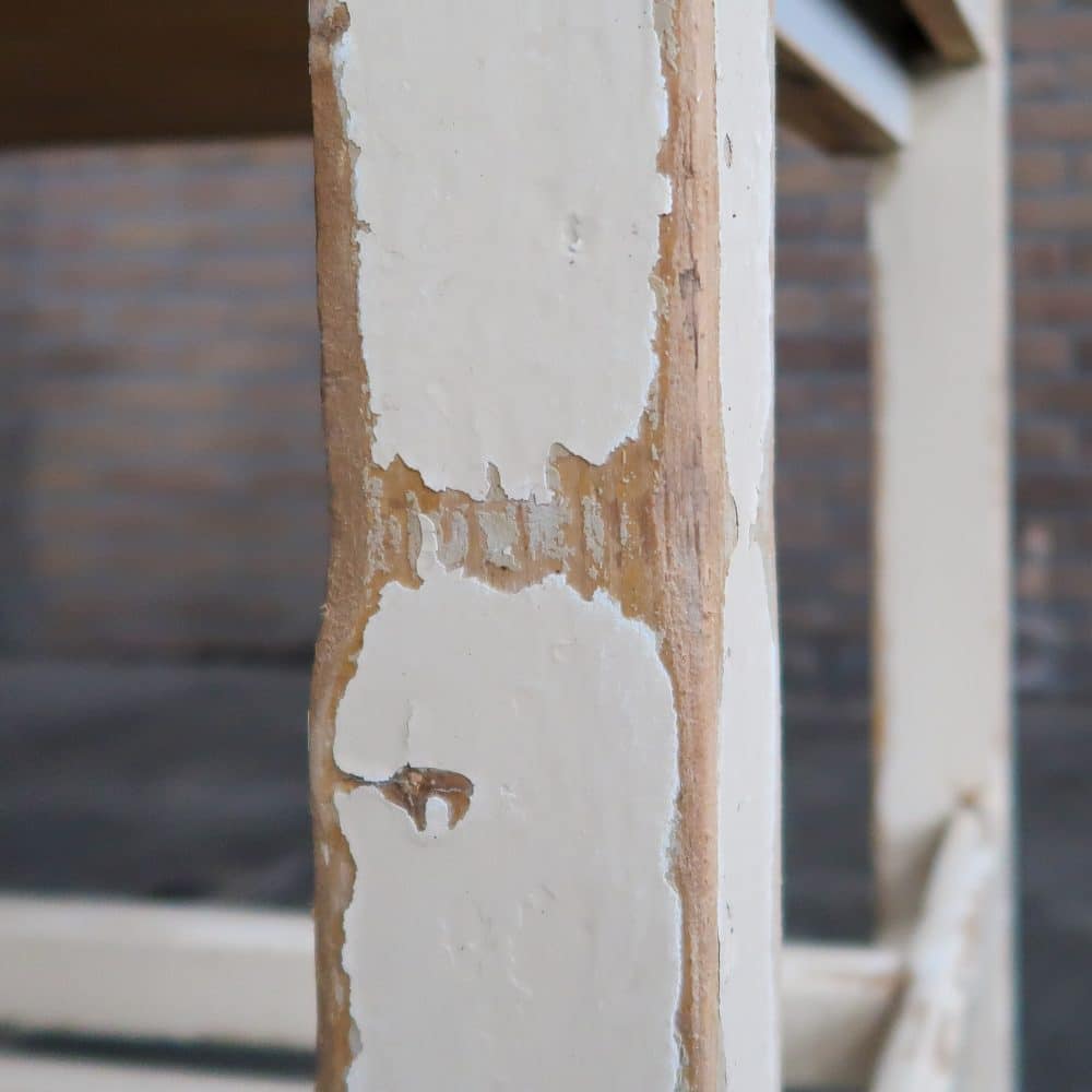 Brocante tafeltje met uitschuifbare plank - Afbeelding 10