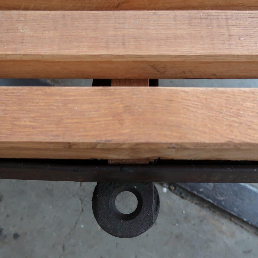 Industriële kar - salontafel - Afbeelding 3