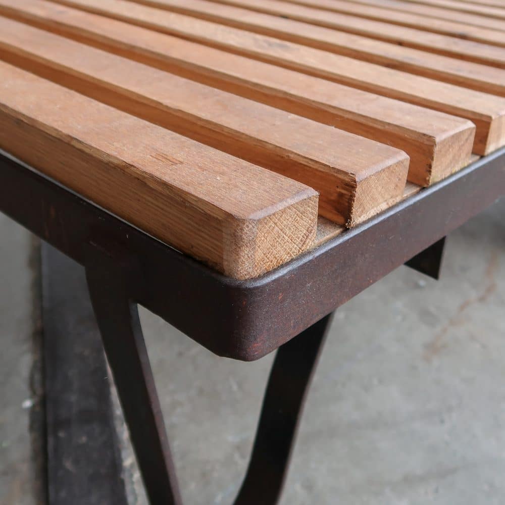 Industriële kar - salontafel - Afbeelding 4