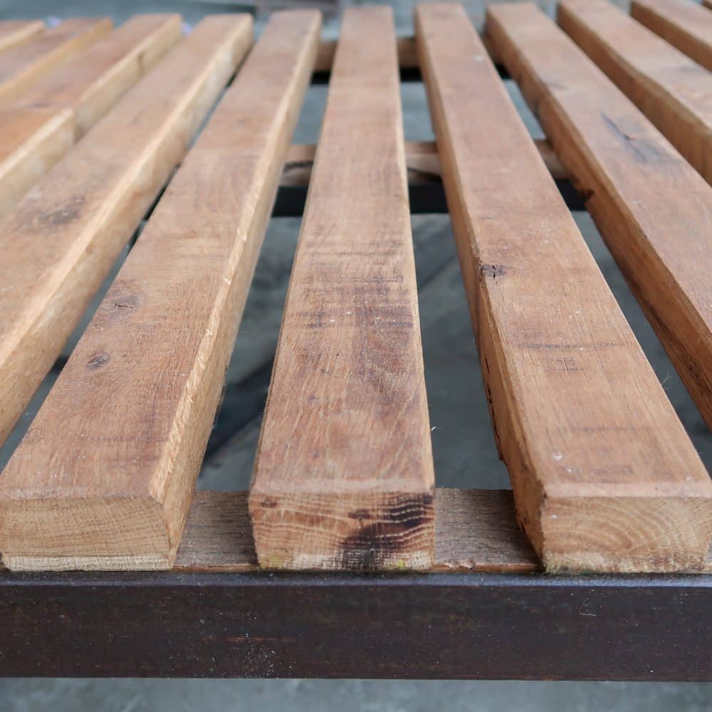 Industriële kar - salontafel - Afbeelding 5