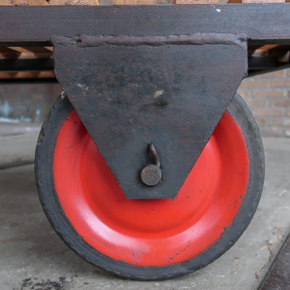 Industriële kar - salontafel - Afbeelding 7