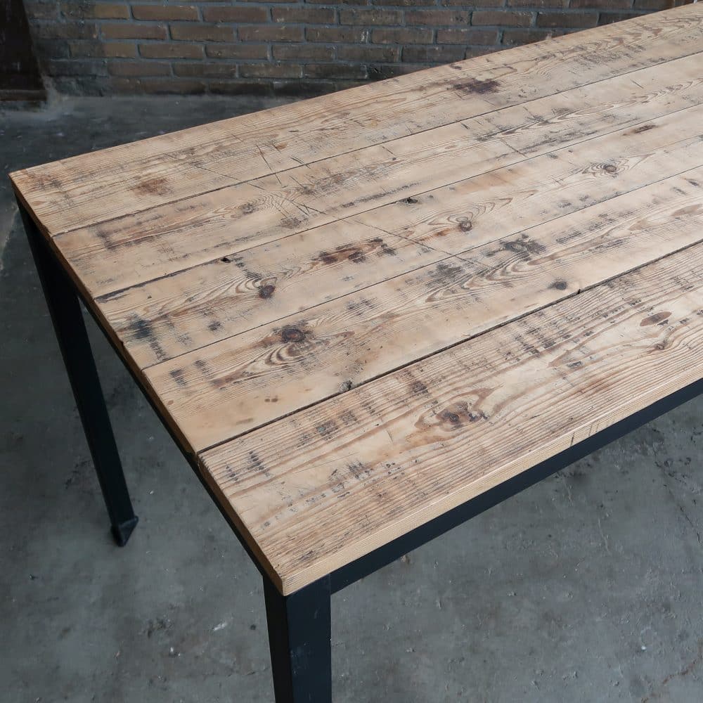 Tafel met metalen frame - Afbeelding 3