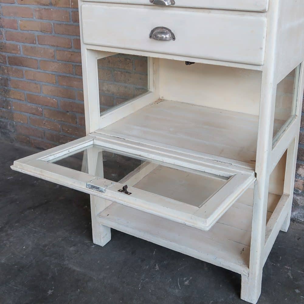 Vintage houten dokterskast - Afbeelding 6